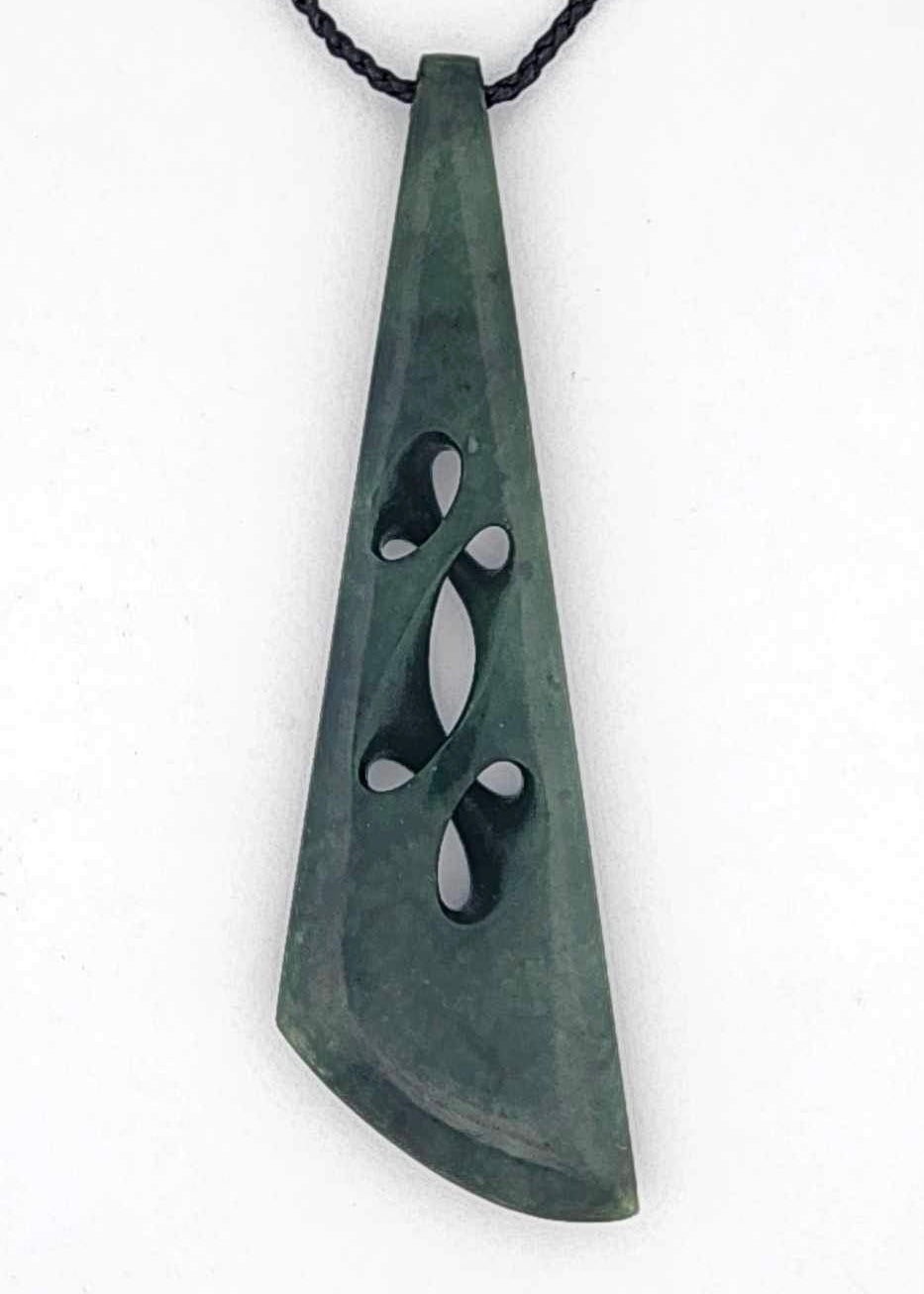 NZ Jade path of life pendant