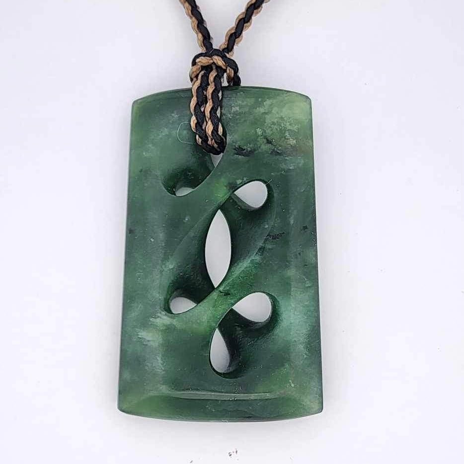 NZ Jade path of life pendant