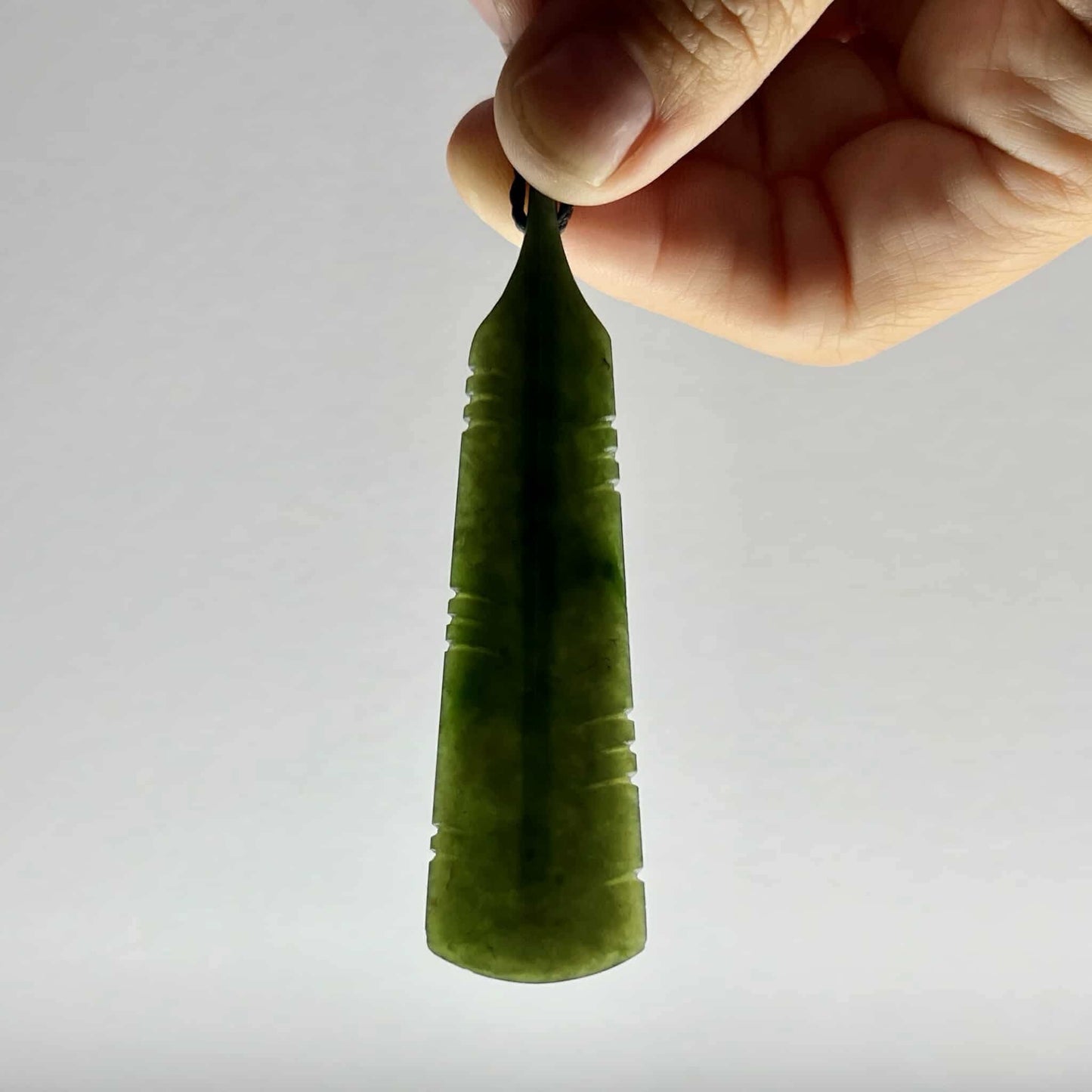 Huia Feather Jade Pendant