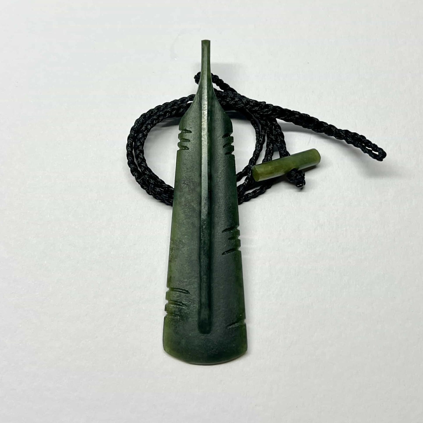 Huia Feather Jade Pendant