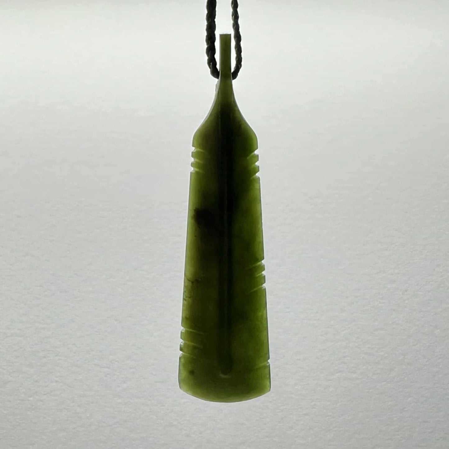 Huia Feather Jade Pendant
