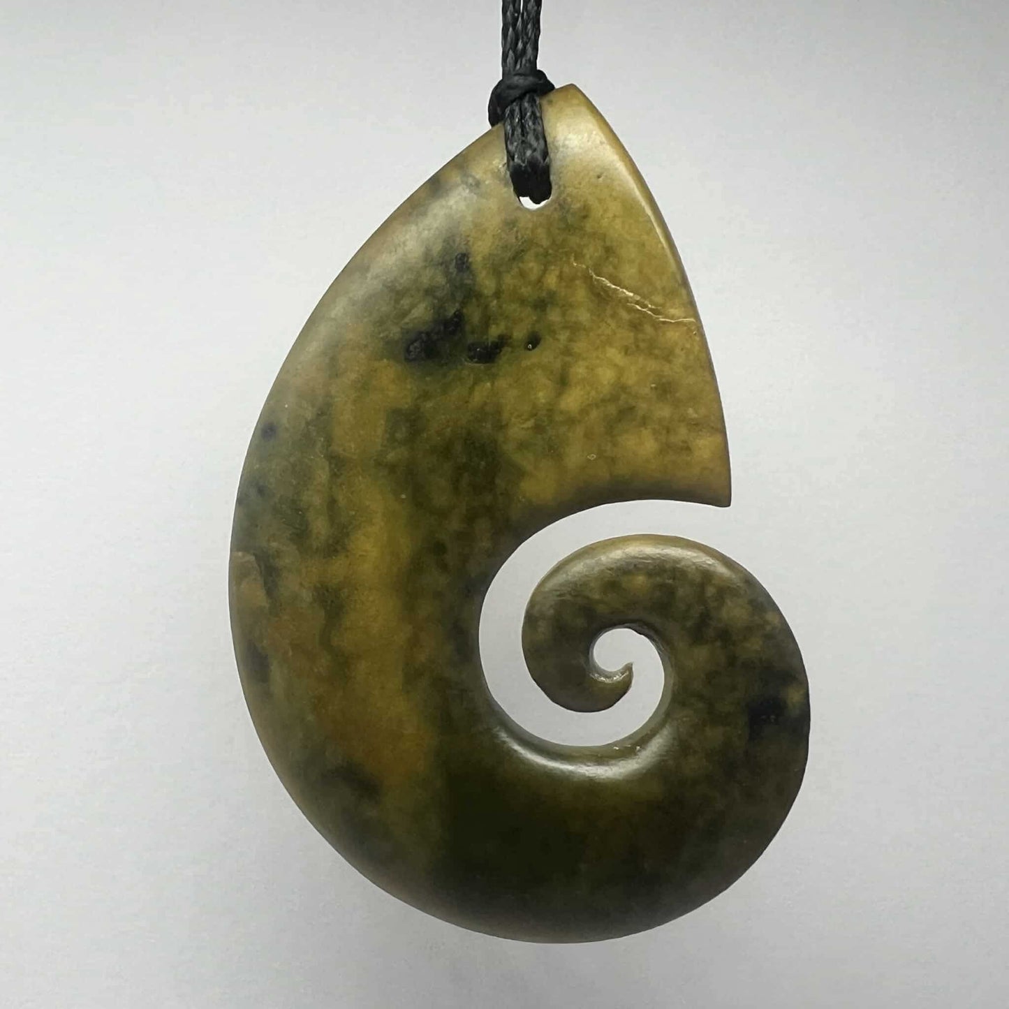 Large Marsden Flower Jade Koru
