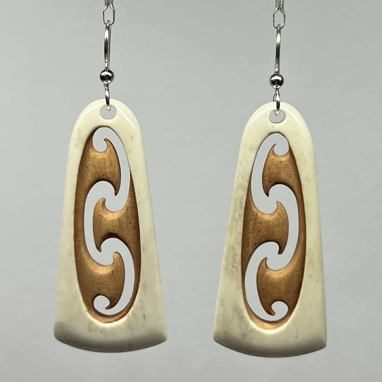 Bone Koru Earrings