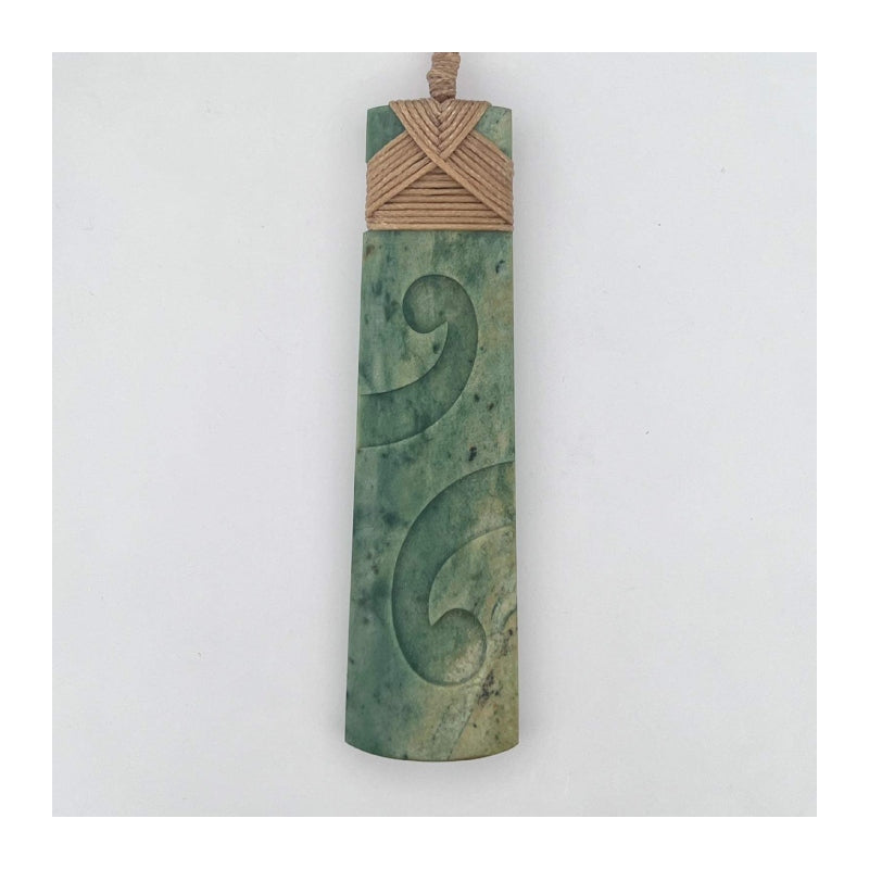 Flower Jade Toki With Recessed Koru's