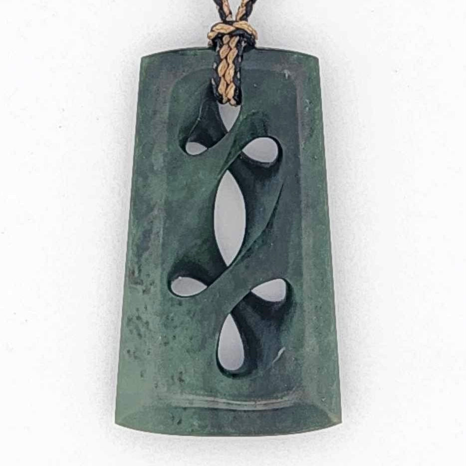 NZ Jade path of life pendant