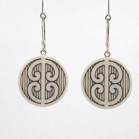 Mirrored Koru earrings