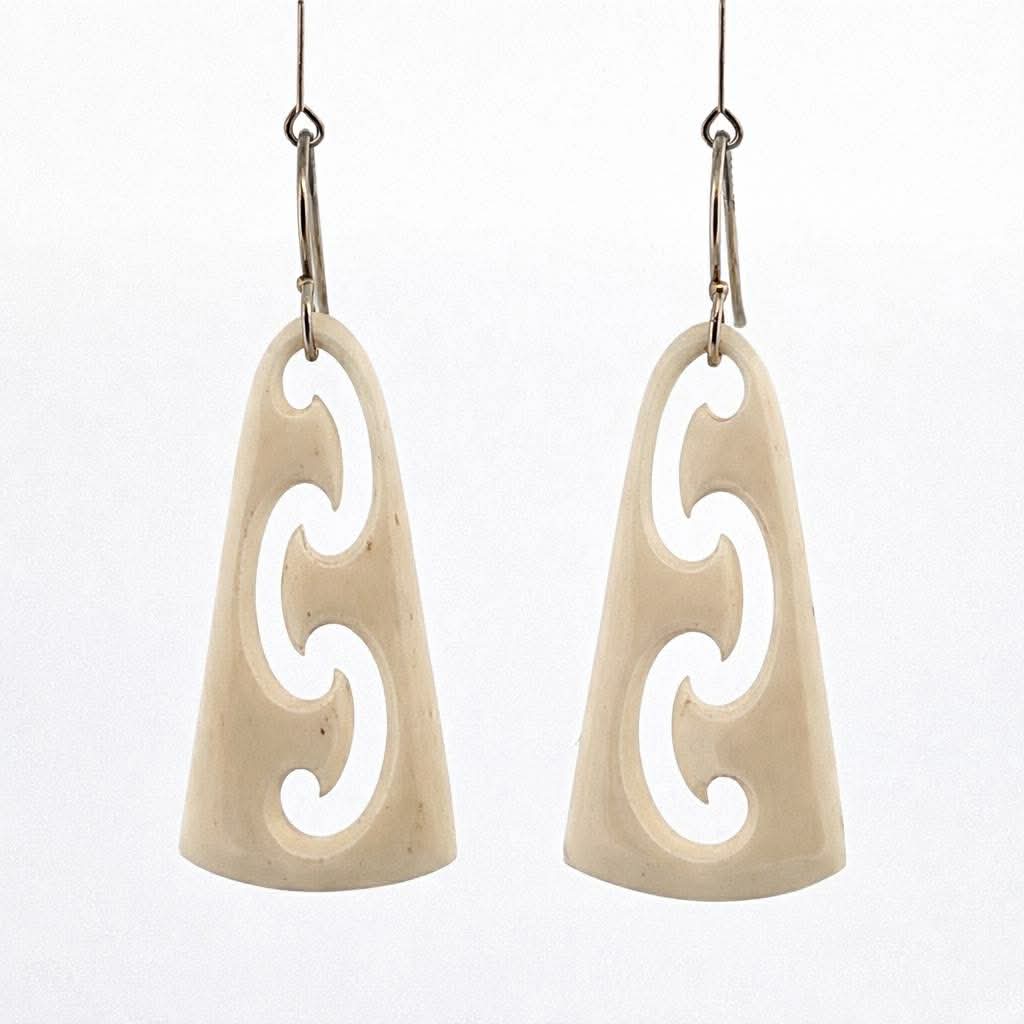 Cascading koru earrings