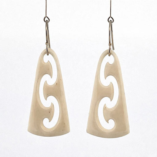 Cascading koru earrings