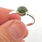 Ring With High Dome NZ Jade Gem In Sterling Silver
