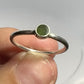 Ring With Circular NZ Jade Gem In Sterling Silver